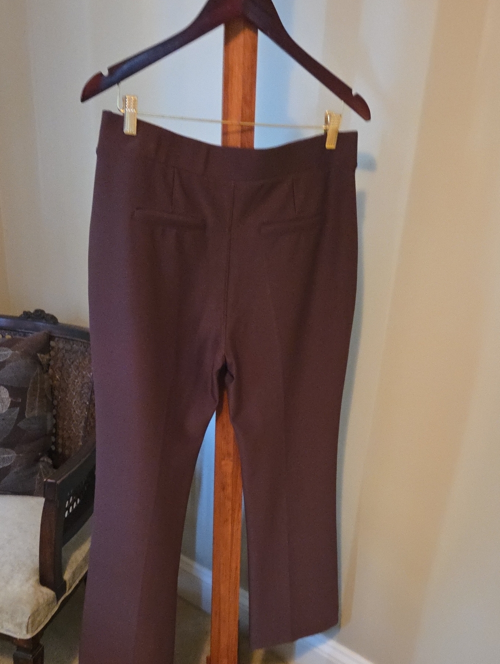 Women's Dress Pants in Deep Brown